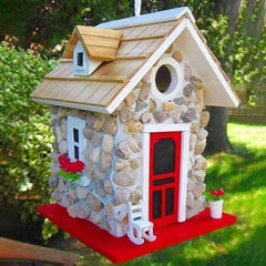 Pet Supplies Resin Bird House Durable Exquisite Bird Feeder Hanging Garden Bird Villas Wild Pigeons