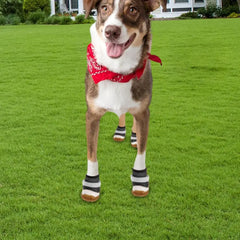 Small Dog Shoes Breathable Dog Mesh Shoes Paws Protectors Adjustable Sandals Anti-Slip Pet Apparel For Hot Days