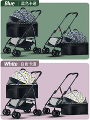 Pet Car Lightweight Foldable Designed Specifically for Walking Dogs Babies and Medium-sized Outdoor Equipment for Dogs and Cats