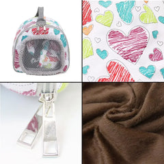 Pet Carrier Convenient Hamster Rabbit Chinchilla Hedgehog Dutch Pig Case Handbag Small Pet Breathable Warm Travel Carrying Bag
