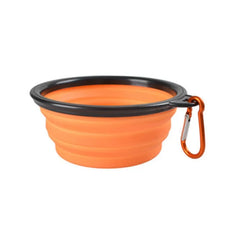 Portable Pet Food Bowl  Durable TPR Bowl  Cat and Dog Food Pet Silicone Collapsible Bowl Portable Travel Outdoor Water Food Bowl