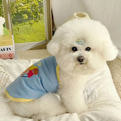 Pet Dresses Thin Strap Dogs Vest Comfortable Fabric Printed Design Puppy Camisole Breathable Soft Small Dog Cat Dress Puppy