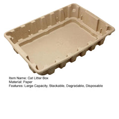 Cat Litter Box, Disposable, Stackable, Degradable, Cleaning, Bedpans, Folding, Portable, Outdoor, Pet, Kittens