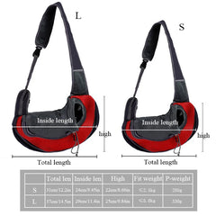 Pet Cat Dog Carrier Backpack Travel Tote Shoulder Bags Mesh Sling Carry Pack Pet Carrying Supplies Crossbody Shoulder Bag