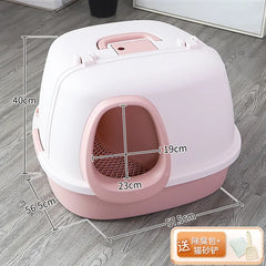 Cat Litter Box Fully Enclosed Oversized Hallway Supply Tray Oversized Long Aisle Drawer Pet Toilet Furniture Supplies