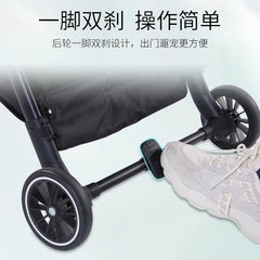 pet stroller Outdoor pet cart four wheeled metal folding handcart portable double-layer separable pet cart for outdoor use