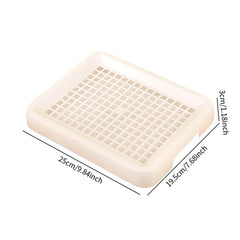 Rabbit Litter Box Removable Cage Potty Box Hollow Design Litter Pan for Pet Supplies Chinchillas Small Animals Rats Guinea Pigs