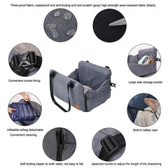 Car Portable Pet Bed Four Seasons Universal Travel Outdoor Large Dirt Resistant and Waterproof Pet Car Mat Car Accessories