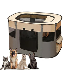 Pet fence Dog Enclosure Foldable Puppy Playpen Portable Pet Tent Large Enclosure Summer Pet Tent For outdoor and indoor