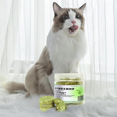 Cat Grass Treats Dried Chew Kitten Biscuits Snacks Toy Freeze Dried Cat Teeth Cleaning Grass Treats for Pet Kitten of Any Age