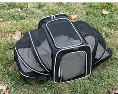 Pet Carriers Bag Portable Breathable Foldable Bag Cat Dog Carrier Bags Outgoing Outdoor Travel Pets Cats Handbag Safety Zippers