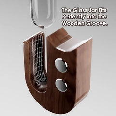 Cat Whisker Collector Pet Dogs Hair Preservation Glass Vase Pet Hair Beard Collector Fridge Magnets Pets Souvenir Gift