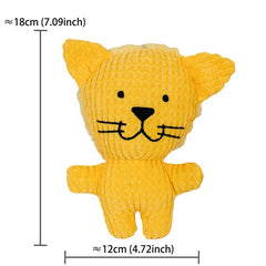 Cute Dog Plush Toys Teething Chew Squeak Dog Toys For Small Medium Breed Cat Bite Resistant Squeaky Juguetes Para Perros Cat Toy