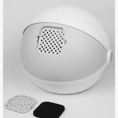 Fully Enclosed Odor-isolating Cat Litter Box Splash-proof Large Cat Toilet Cat Supplies Cat Litter Tray with Shovel