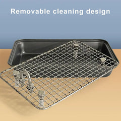 Bunny Litter Box Removable Litter Box Reusable Training Pan Cage Stainless Steel Potty Trainer for Small and Medium Animals