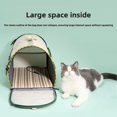 Multifunctional Outdoor Pet Shelter Portable Can Carry Two Shoulders Large Capacity Pet Travel Backpack Pet Products Accessories