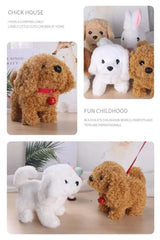 Baby Toy Dogs That Walks and Barks Tail Wagging Plush Interactive Electronic Pets Puppy  Montessori Toys for Girls Toddlers Kids