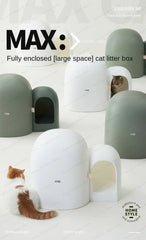 Fully Enclosed Extra Large Cat Litter Box Anti-odor Cat Toilet Simple Style Cat Litter Box Pet Supplies Eco-friendly Material