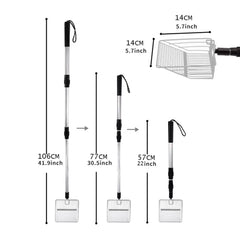 Chicken Coop Rake Stretchable Litter Sifter Chicken Coop Accessories Poop Shovel For Separating Poop And Debris From Sand