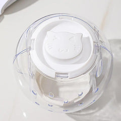 Cat Muzzle Cat Grooming Masque Clear Cat Adjustable Hood Pet Grooming Cover Accessory Prevent from Cats Biting Chewing