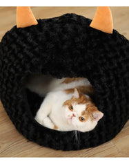 Pet House Halloween Imp Cat Litter Big Space Fall and Winter Warmth Teddy Fadou Puppy Kennel Cat House Christmas Gift