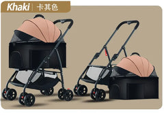 Pet Car Lightweight Foldable Designed Specifically for Walking Dogs Babies and Medium-sized Outdoor Equipment for Dogs and Cats