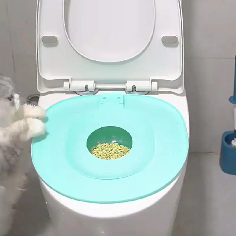 Cat Toilet Seat Trainer Sand Box Cat Trainer Reusable Urinal Seat Potty Cat Hygiene Trainer For Pet Care Train Your Cat To Use