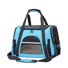 Travel pet bag portable for outdoor carrying one shoulder diagonal cross pet Bag foldable breathable Outgoing Pets Handbag