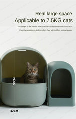 Fully Enclosed Extra Large Cat Litter Box Anti-odor Cat Toilet Simple Style Cat Litter Box Pet Supplies Eco-friendly Material