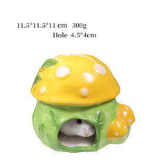 Pottery Hamster House Pet Bed Hideout Hut Hamster Gerbil Hamster House Guinea Pig Nest Sleeping Bed Ceramic House