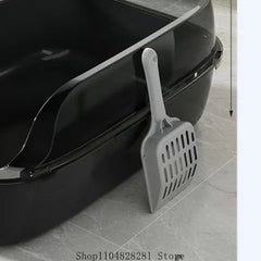 Cat litter box extra large, semi enclosed, splash proof, thickened toilet drawer, dog cat pet specific litter box
