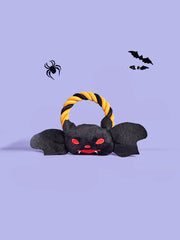 Dog Toys for Small Medium Breeds Halloween Pumpkin & Bat  Rope Chew Toy Durable Tough Squeaky Puppy Toys for Pet Gifts Soft Plus
