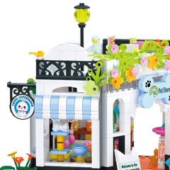 Pet Dog Cat House Building Block Kids Toy Mini Bricks Diy Assembly Games Moc Plastic Model Home Decoration Party Favors Gift