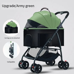 Pet Car Lightweight Foldable Designed Specifically for Walking Dogs Babies and Medium-sized Outdoor Equipment for Dogs and Cats