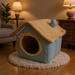 Foldable Pet House Removable Washable Cat House Puppy Cave Sofa Pet Supplies Suitable for Small and Medium Cats and Dogs