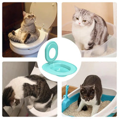 Cat Toilet Trainer Sand Box Cat Trainer Reusable Urinal Seat Potty Cat Hygiene Trainer For Pet Care Train Your Cat To Use The