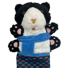 Cat Puppet Wrestler Cat Sumo Wrestling Glove Cats Interactive Play Hand Puppet With Sturdy Padding Soft Plush Toy for Cats Games