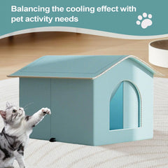 Pet Cooling House Dog Cooling Shelter All Seasons Pet Accessory  Comfortable Kitten Cooler House for Small Large Medium Cat