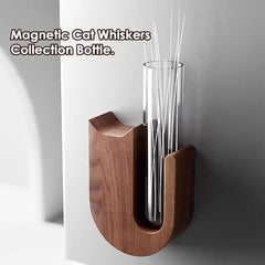 Cat Whisker Collector Pet Dogs Hair Preservation Glass Vase Pet Hair Beard Collector Fridge Magnets Pets Souvenir Gift
