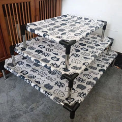 Portable Elevated Dog Bed Outdoor Pet Bed Summer Cat Bed Pet Camping Removable Washable Small Pet Hammock Outdoor Dog Bed