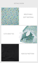 Pet Dog Tent House Floral Print Enclosed Cat Tent Bed Indoor Folding Portable Comfortable Kitten Bed Kennel For Small Pets