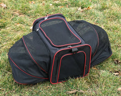 Pet bag Out carrying bag can be extended cat bag Large capacity Two small pets out carrying cat backpack