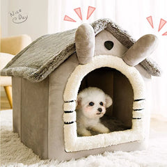 Pet Folding House Winter Kennel for Small Medium Dogs And Cats