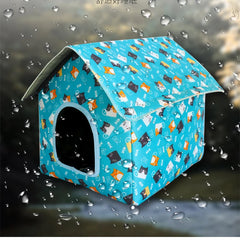 Water-resistant Foldable and Detachable Pet House Ideal for Cats Dogs in Outdoor Environments Cat House Cats Home Pet Supplies