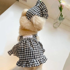 Pet Dress for Dog Small Dogs Summer Pet Plaid Dog Suspender Skirt Cute Cat Princess Dress Luxury Pet Shirt Chihuahua Dog Clothes