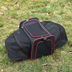 Pet bag Out carrying bag can be extended cat bag Large capacity Two small pets out carrying cat backpack