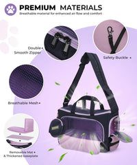 Pet Travel Carrying Bag Crossbody Bag Portable Puppy Pet Bag Handbag with Adjustable Shoulder Strap Small Pet Supplies