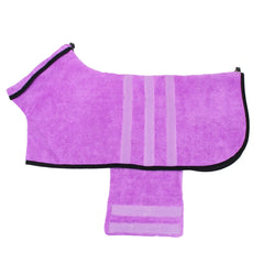 Dog Bathrobe Towel Microfiber Absorbent Beach Towel For Small Medium Dogs Cats Fast Dry Coat Absorbent Pet Nightwear Soft Towel