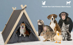 Pet Tent House Foldable and Removable Portable Comfortable and Breathable Cat House Stable Dog House with Thick Pad Pet Supplies
