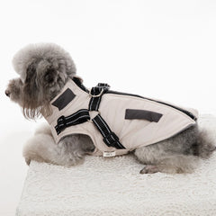 Pet Dog Jacket With Harness Winter Dog Clothes For Small Large Dogs Warm Waterproof Pet Coat Chihuahua Clothing Puppy Costumes